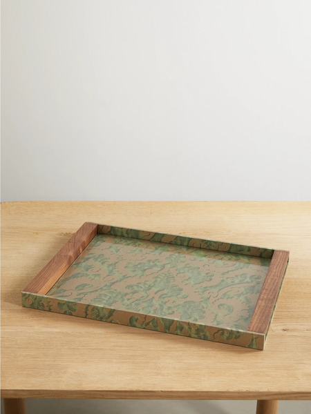  L'objet   Fortuny Laotze Canvas Jacquard And Tray   Green 