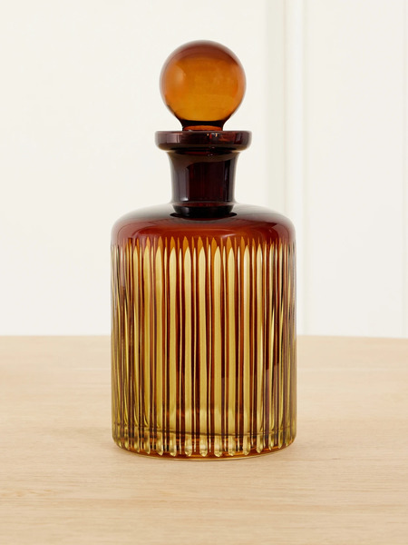  L'objet   Prism Glass Decanter   Orange 