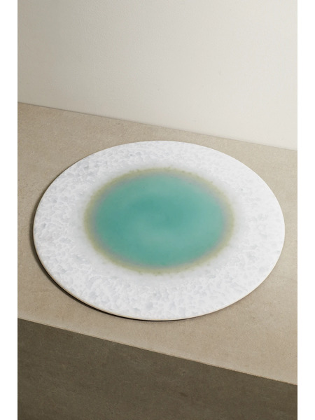  L'objet   Terra 37cm Porcelain Charger Plate   Blue 