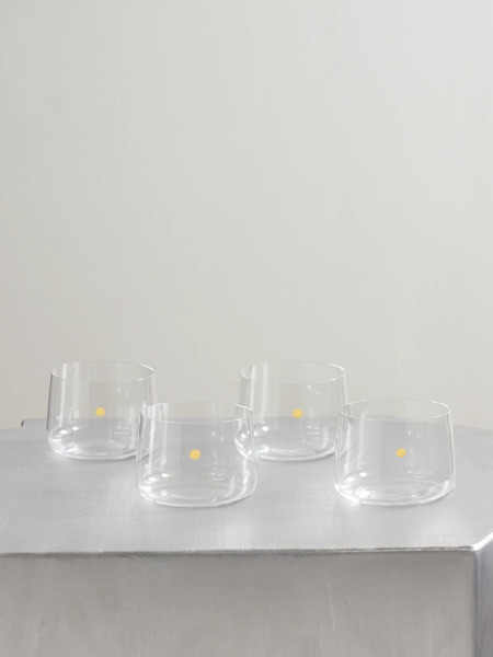 Lobmeyr   Set Of Four Crystal Glass Tumblers   Clear 