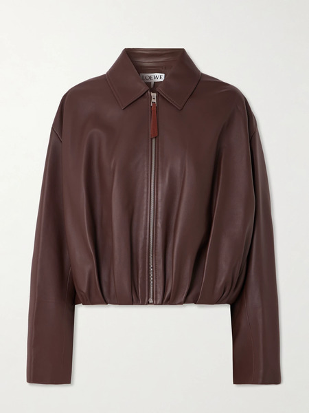  Loewe   Balloon Leather Jacket   Chocolate 