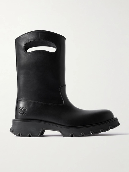  Loewe   Bobby Leather Ankle Boots   Black 