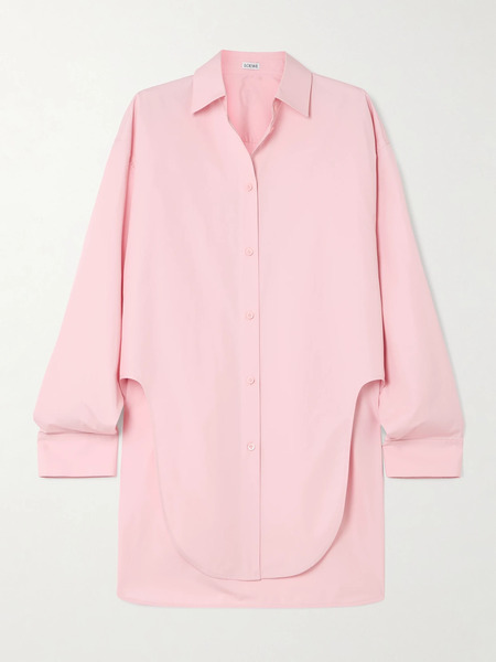  Loewe   Cutout Cotton Poplin Shirt   Pink 
