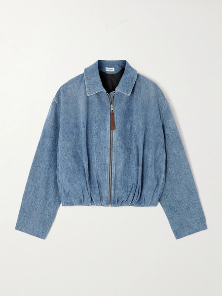  Loewe   Draped Denim Jacket   Mid Denim 