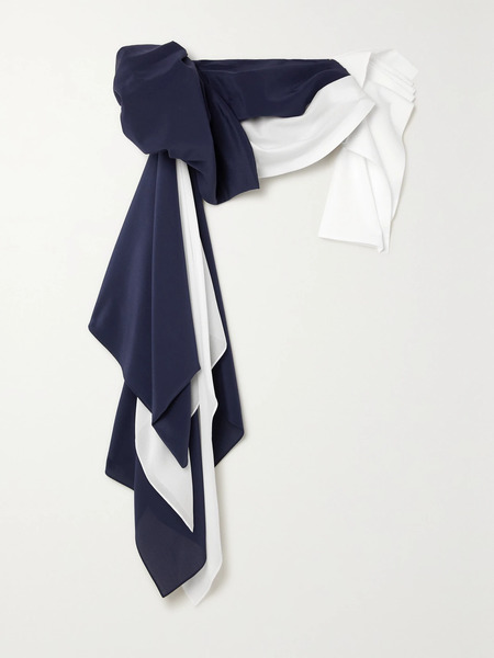  Loewe   Draped Silk Waist Belt   Navy 