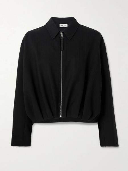  Loewe   Herringbone Wool Jacket   Black 