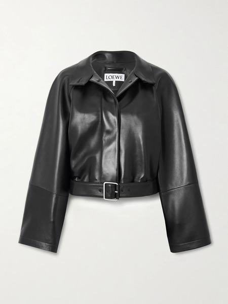  Loewe   Leather Jacket   Black 