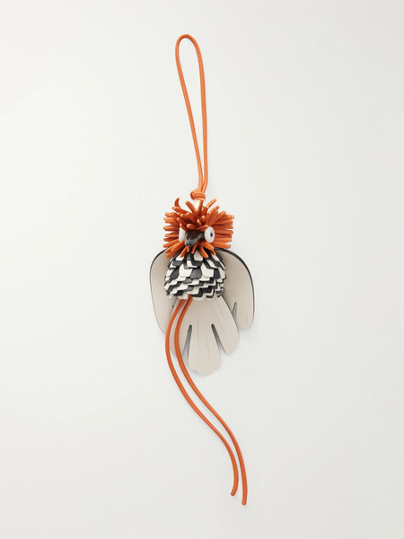  Loewe   + Paula Ibiza Hoopoe Bird Leather Charm   Multi 