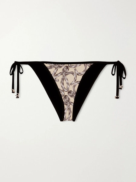  Loewe   + Paula's Ibiza Printed Bikini Briefs   Beige 