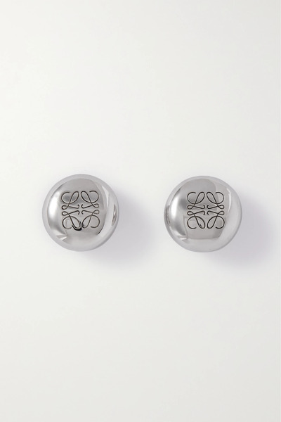  Loewe   Pebble Silver Earrings   One Size 