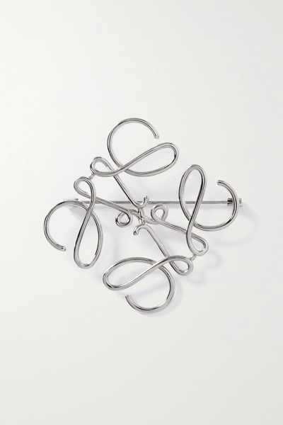  Loewe   Silver Tone Brooch   One Size 