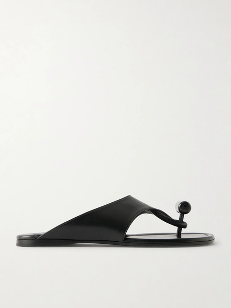  Loewe   Toggle Leather Slides   Black 