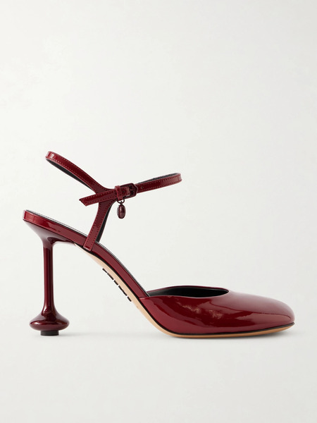  Loewe   Toy Patent Leather Pumps   Burgundy 