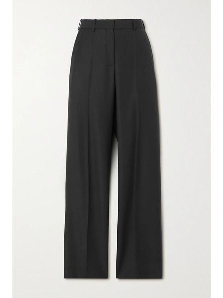  Loewe   Wool Straight Leg Pants   Black 