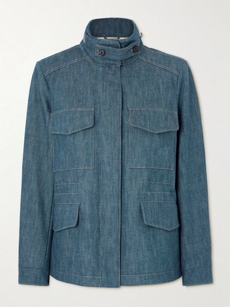  Loro Piana   Traveller Denim Jacket   Mid Denim 