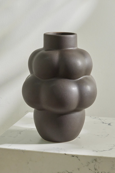  Louise Roe   04 Balloon Ceramic Vase   Brown 
