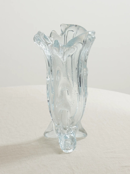  Louise Roe   Drape Glass Vase   Clear 