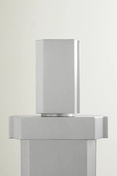  Louise Roe   Funki Small Brushed Aluminium Pot   Gray 