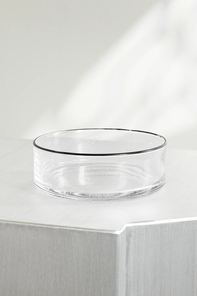  Louise Roe   + Sophia Roe S.r. Collection Set Of Four Glass Trays   Clear 