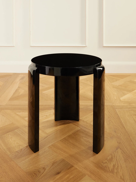  Louise Roe   Spina Beechwood Stool   Black 