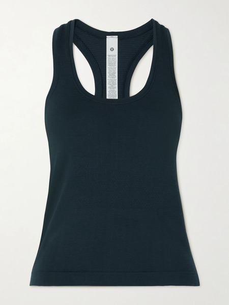  Lululemon   Swiftly Tech 2.0 Cropped Stretch Jersey Tank   Navy 