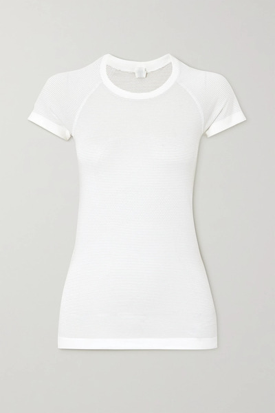 Lululemon   Swiftly Tech 2.0 Striped Stretch T Shirt   White 