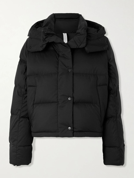  Lululemon   Wunder Puff Hooded Quilted Recycled Softmatte™ Down Jacket   Black 