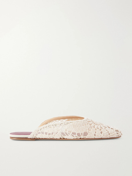  Magda Butrym   Crochet Mules   Cream 