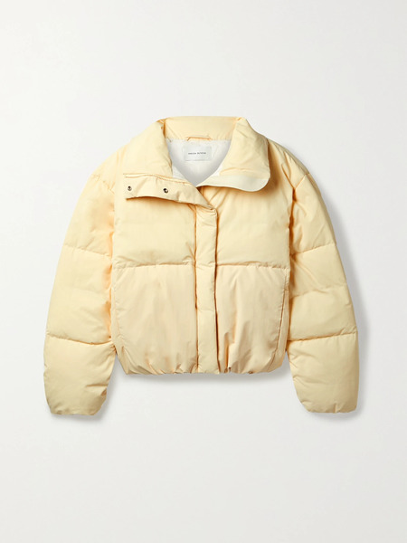  Magda Butrym   Cropped Quilted Shell Down Jacket   Cream 