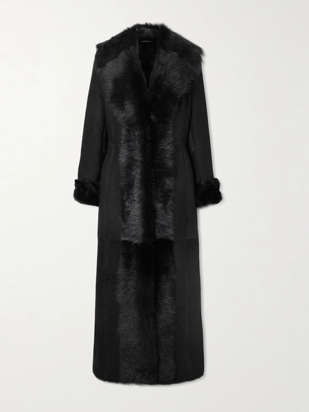  Magda Butrym   Shearling Coat   Black 