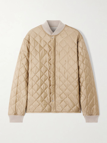  Maison Margiela   Reversible Quilted Shell And Ribbed Cotton Jacket   Beige 