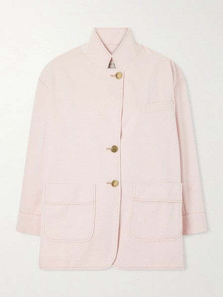  Maison Mayle   James Cotton Twill Jacket   Pastel Pink 