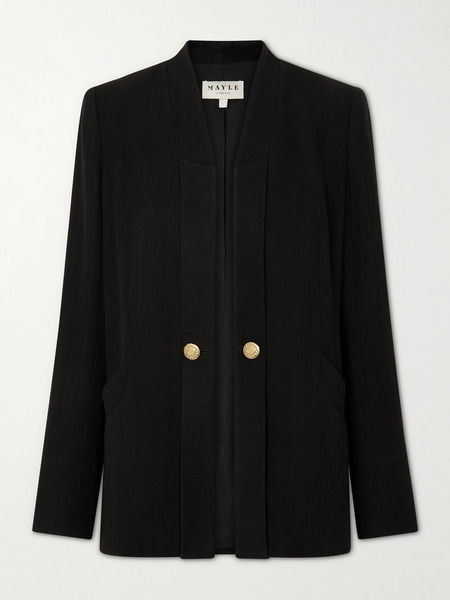 Maison Mayle   Raf Jersey Blazer   Black 