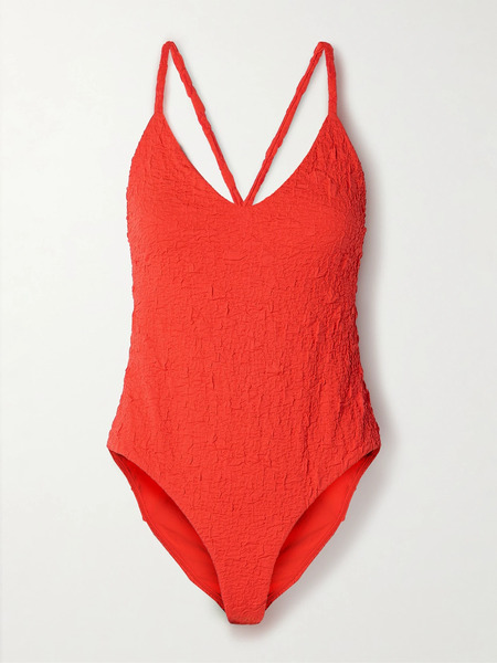  Mara Hoffman   Emma Recycled Popcorn Swimsuit   Red 