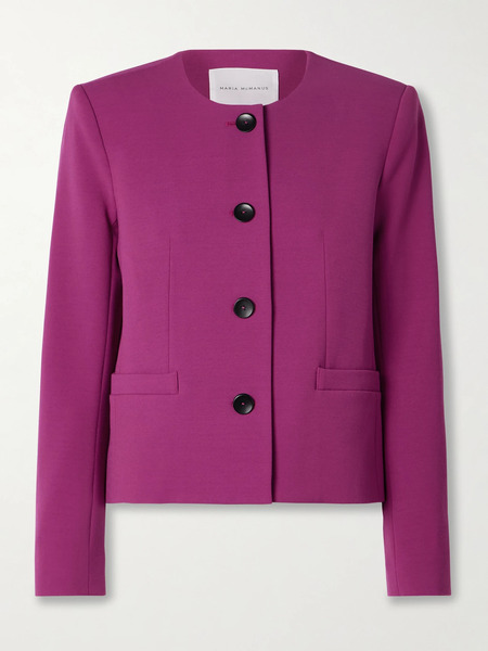  Maria Mcmanus   Stretch Wool Jacket   Magenta 