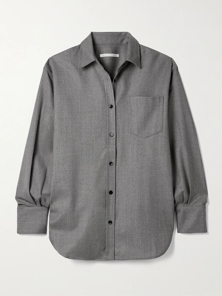  Maria Mcmanus   Wool Blend Flannel Shirt   Gray 