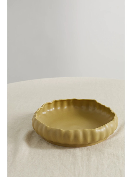  Marloe Marloe   + Net Sustain Chloe Ceramic Serving Bowl   Mustard 