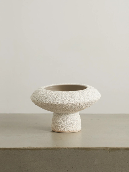  Marloe Marloe   + Net Sustain Lully Glazed Ceramic Vase   Beige 