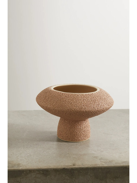  Marloe Marloe   + Net Sustain Lully Glazed Ceramic Vase   Beige 