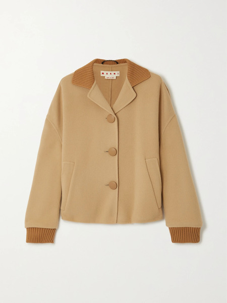  Marni   Wool Blend Jacket   Beige 