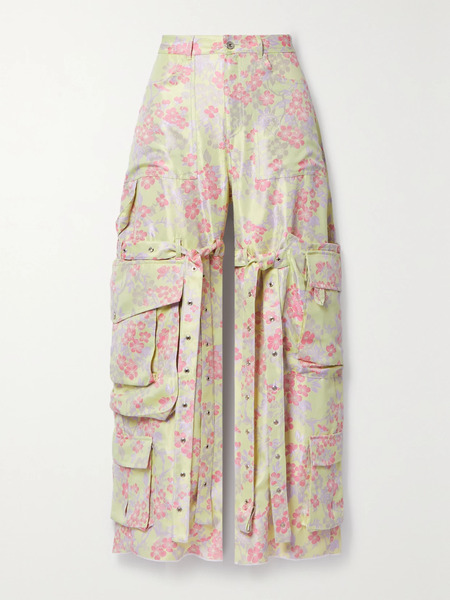  Marques' Almeida   Brocade Wide Leg Cargo Pants   Multi 