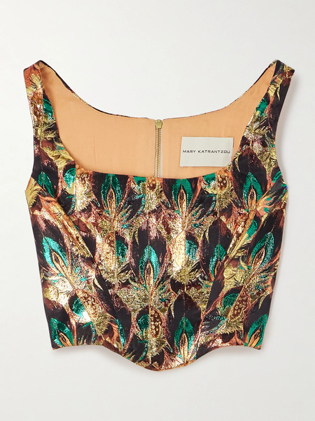  Mary Katrantzou   Metallic Jacquard Blouse   Multi 