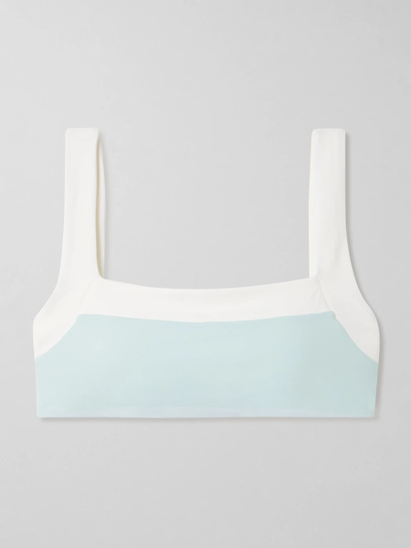  Marysia   Bianco Two Tone Bikini Top   Light Blue 