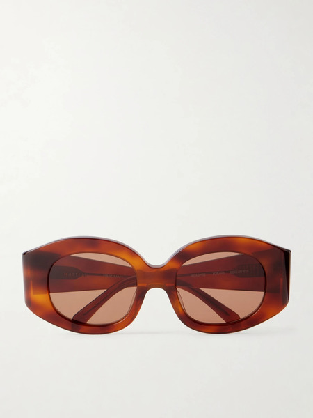 Matteau   Eclipse Round Frame Tortoiseshell Acetate Sunglasses   One Size 
