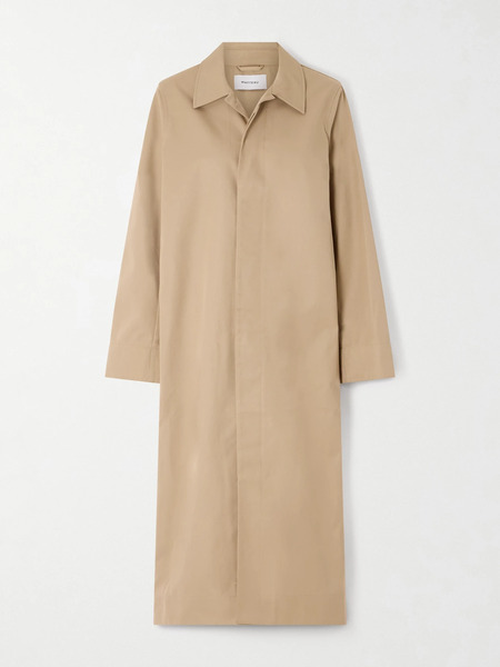  Matteau   Long Macintosh Gabardine Coat   Beige 