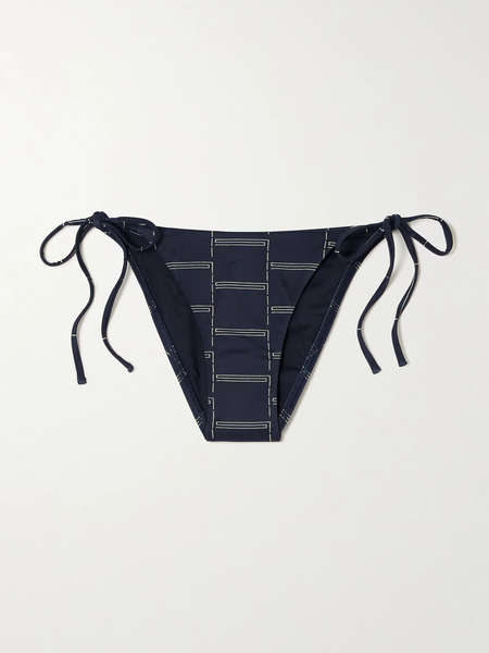  Matteau   The String Printed Recycled Bikini Briefs   Navy 