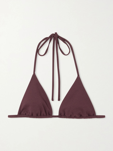 Matteau   The String Recycled Triangle Bikini Top   Burgundy 