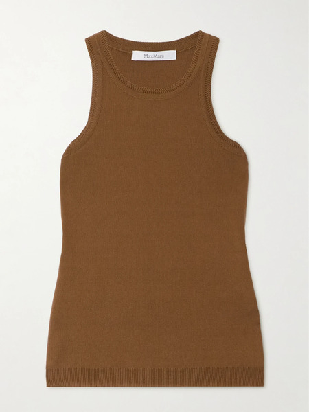  Max Mara   Arnes Cotton Tank   Brown 