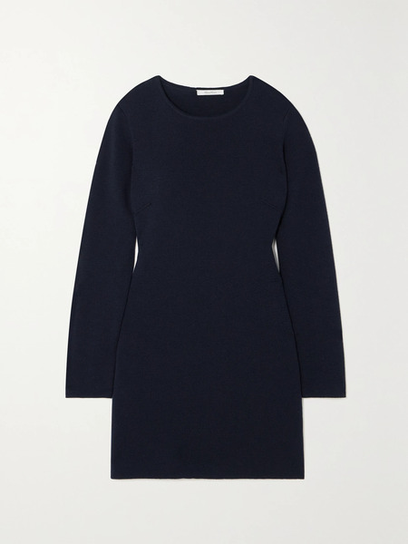  Max Mara   Eridani Wool Mini Dress   Navy 