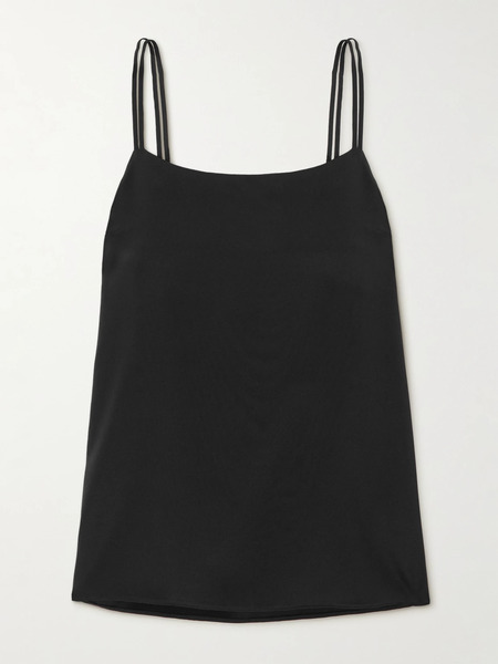  Max Mara   Kansas Silk Blend Crepe Top   Black 